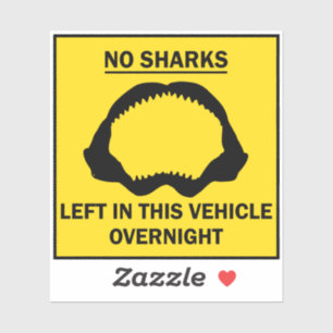 No Sharks Left in Vehicle Overnight Funny Van