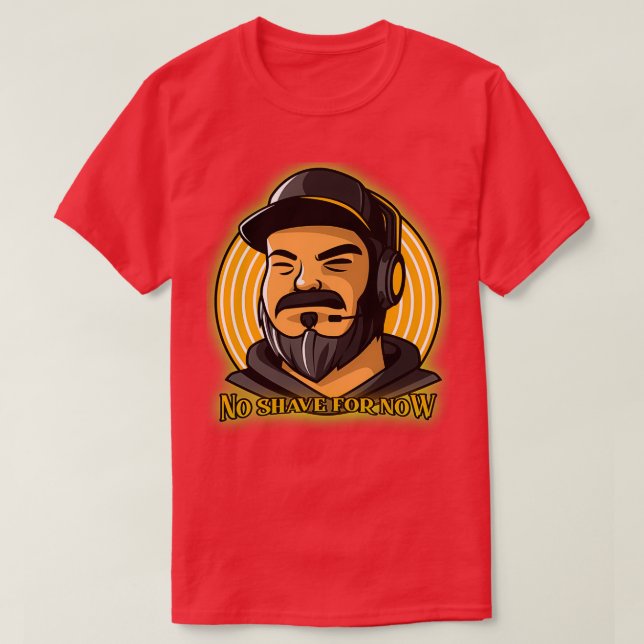 No shave for now Yellow T-Shirt (Design Front)