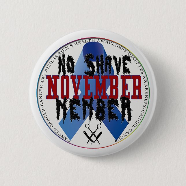 No shave november pin (Front)