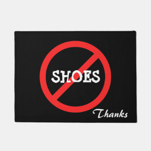 No shoe house welcome mat