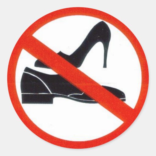 Image of No shoes onboard. Classic Round Sticker
