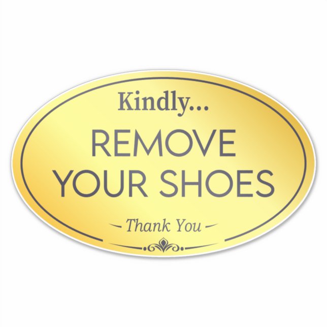 No Shoes Sign (Front)