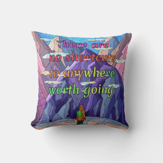 no shortcuts cushion
