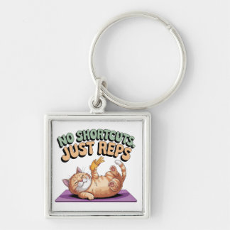 No Shortcuts. Just Reps Key Ring