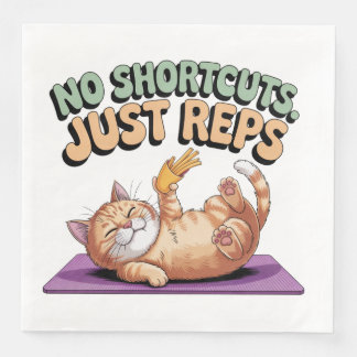 No Shortcuts. Just Reps Napkin