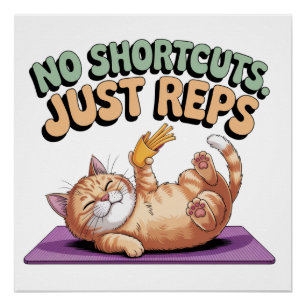 No Shortcuts. Just Reps Poster