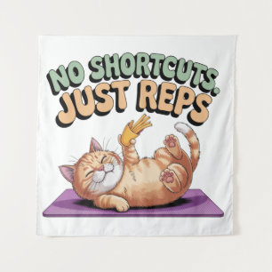 No Shortcuts. Just Reps Tapestry