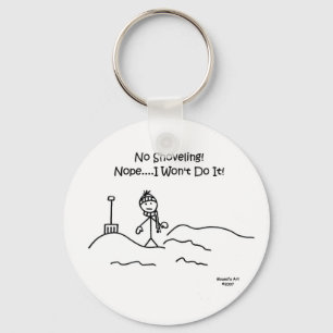 No Shoveling Keychain