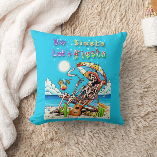 No Siesta Let's Fiesta Cushion (Blanket)