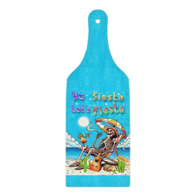 No Siesta Let's Fiesta Cutting Board (Front)