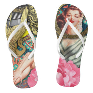 No-Signal - Cheeky Lady Flip Flops