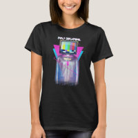 No Signal Television Off Air Man Glitch Vaporwave
