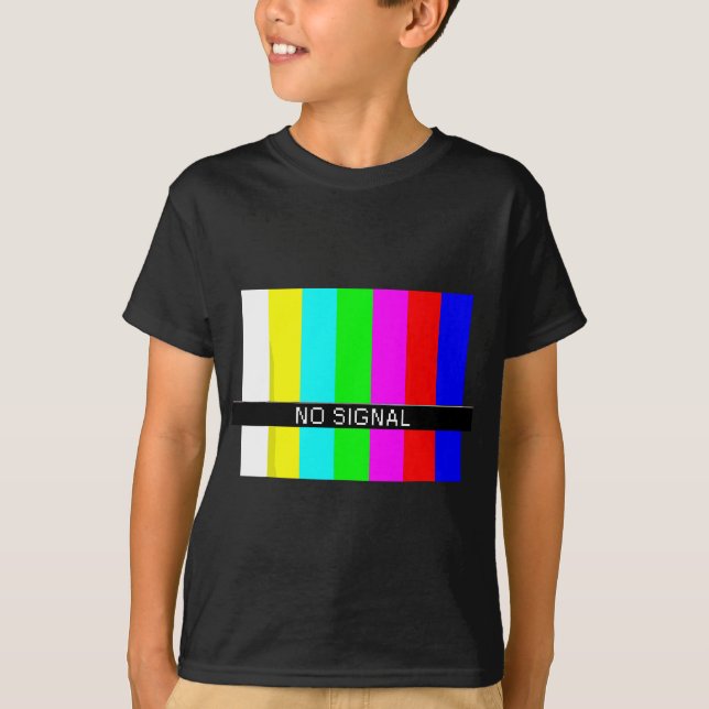 No Signal TV Screen T-Shirt (Front)