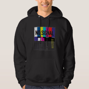 No Signal Vaporwave Cool Fun Retro Tv 80s Hoodie