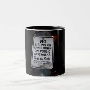 No Sitting Mug