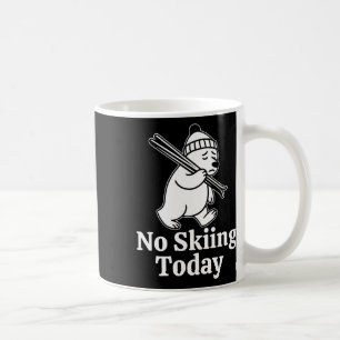 No Skiing Today Funny Grizzly Bear Joke For Sarcas Coffee Mug
