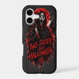 No Sleep Just Halloween Scream Gothic Horror Desig