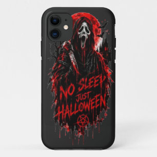 No Sleep Just Halloween Scream Gothic Horror Desig iPhone 11 Case