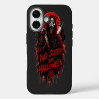 No Sleep Just Halloween Scream Gothic Horror Desig