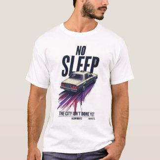 No Sleep Neon Taxi NIGHTSHIFT 90 T-Shirt