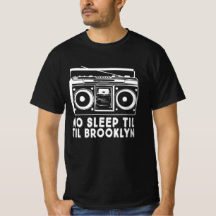 No Sleep Til Brooklyn old school boombox T-Shirt