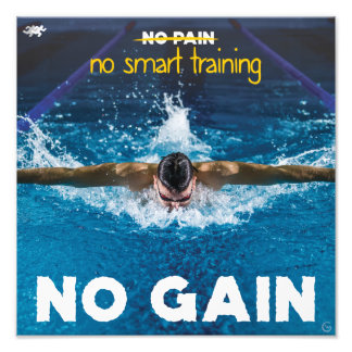 No smart training, no gain photo print