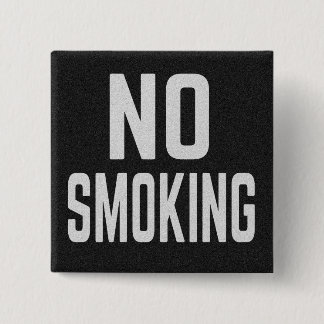 No Smoking 15 Cm Square Badge