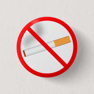 No Smoking 3 Cm Round Badge