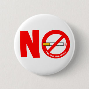 No Smoking 6 Cm Round Badge