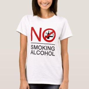 NO Smoking Alcohol ⚠ Thai Sign ⚠ T-Shirt