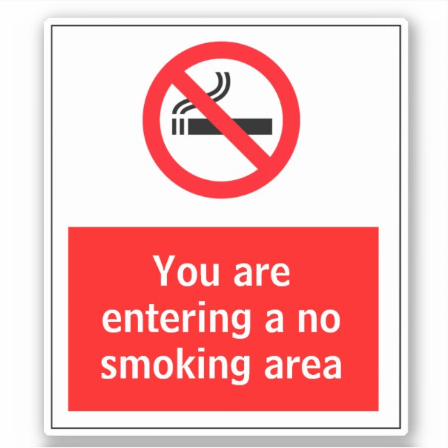 No Smoking Area (Front)