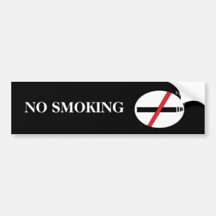 no smoking bumper sticker