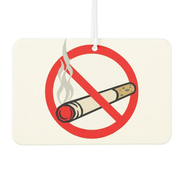 No Smoking Car Air Freshener (Front)