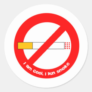 No Smoking Classic Round Sticker