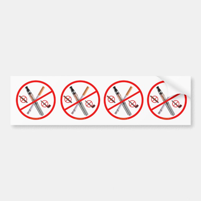 NO SMOKING (CUT to GET 4) Bumper Sticker (Front)