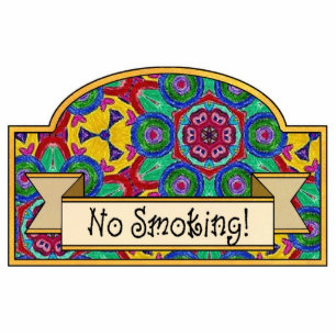 No Smoking - Decorative Sign Photo Sculpture Decoration