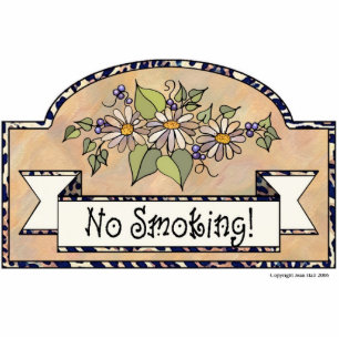 "No Smoking" - Decorative Sign Photo Sculpture Decoration