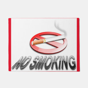 NO SMOKING DOORMAT