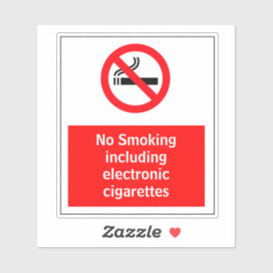 No Smoking Including Electronic Cigarettes 
