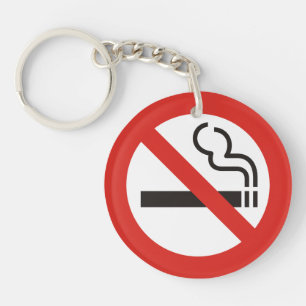 No Smoking Keychain