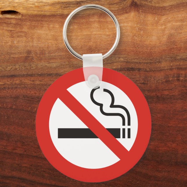 No Smoking Keychain (Front)
