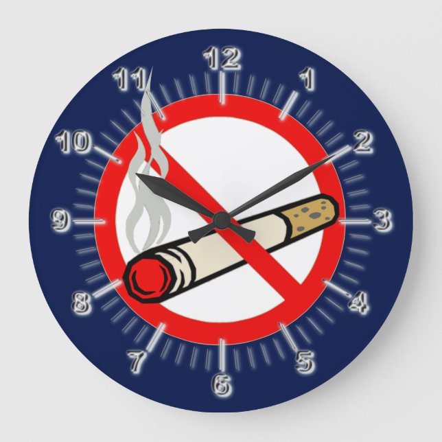 No Smoking Large Clock (Front)
