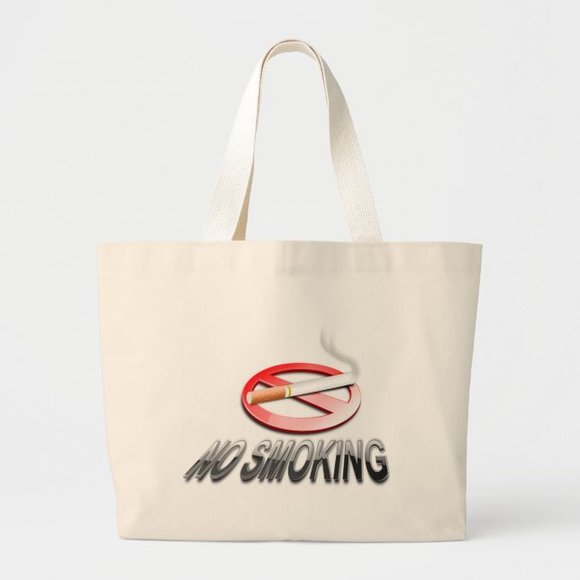 NO SMOKING LARGE TOTE BAG (Front)