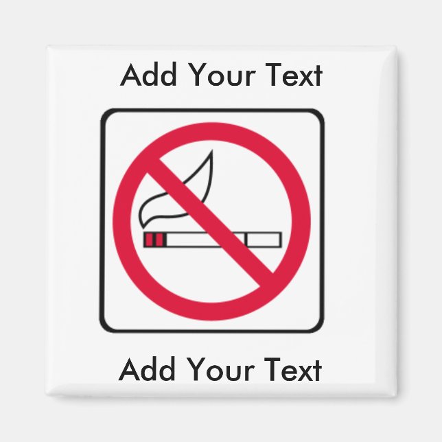 NO SMOKING Magnet (Front)