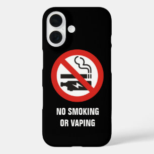 No Smoking or Vaping iPhone 16 Case