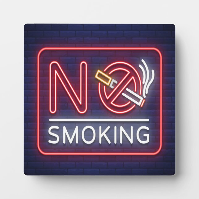 NO SMOKING Plaque (Front)