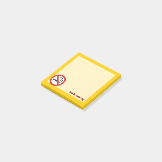 No Smoking Post-it Notes (Angled)