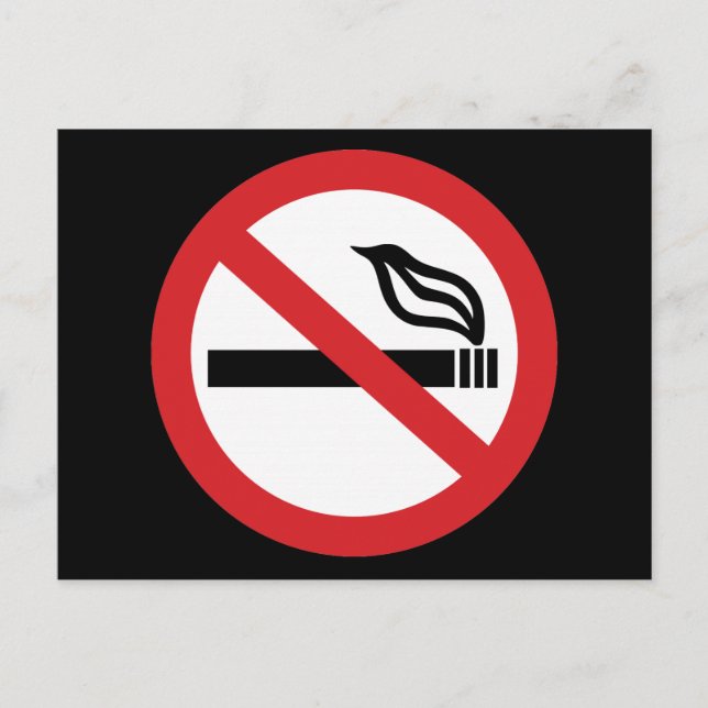 No Smoking Postcard (Front)