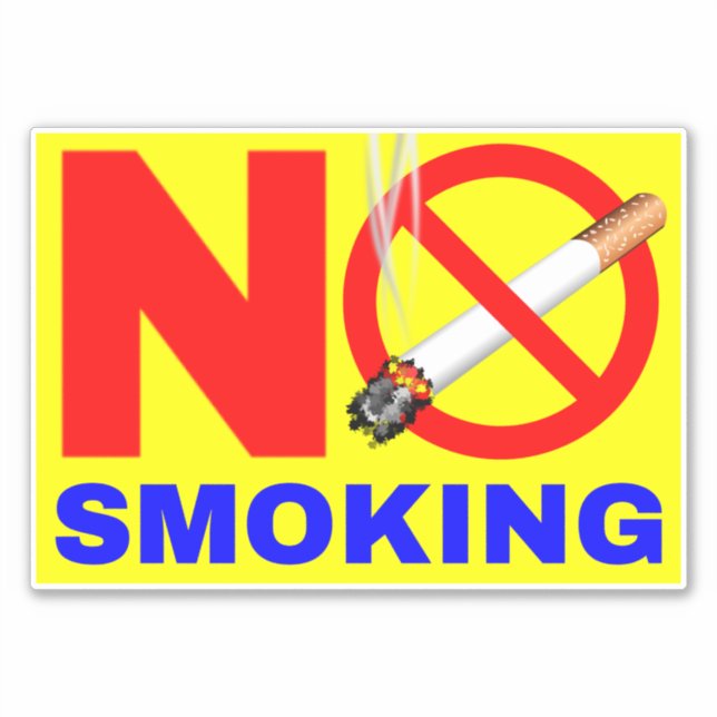 No Smoking Sign For all Places - No Smoking (Front)