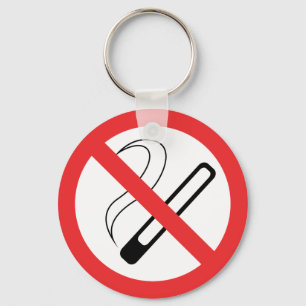 No Smoking Sign Key Ring